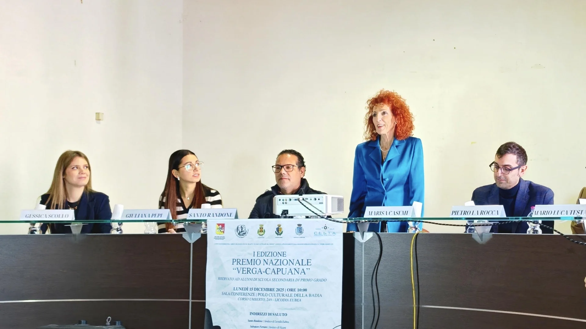 Grande successo per la I Edizione del Premio Nazionale "Verga-Capuana" Premiata la poesia "Giaciglio rosso" nella cerimonia di Licodia Eubea