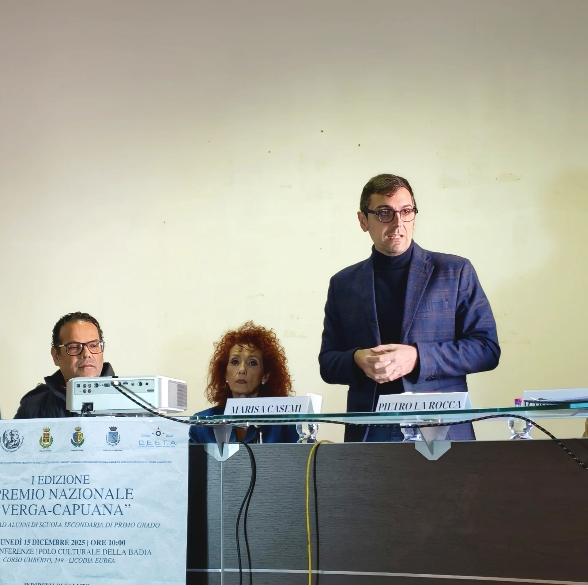 Grande successo per la I Edizione del Premio Nazionale "Verga-Capuana" Premiata la poesia "Giaciglio rosso" nella cerimonia di Licodia Eubea