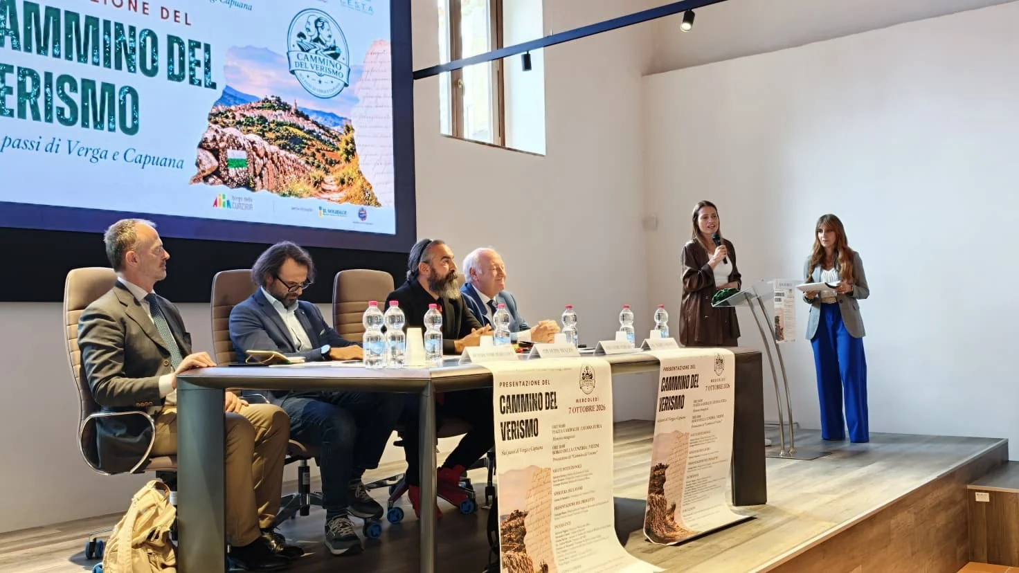 Cammino del Verismo inaugurato: 110 chilometri sulle tracce di Verga e Capuana tra sei Comuni