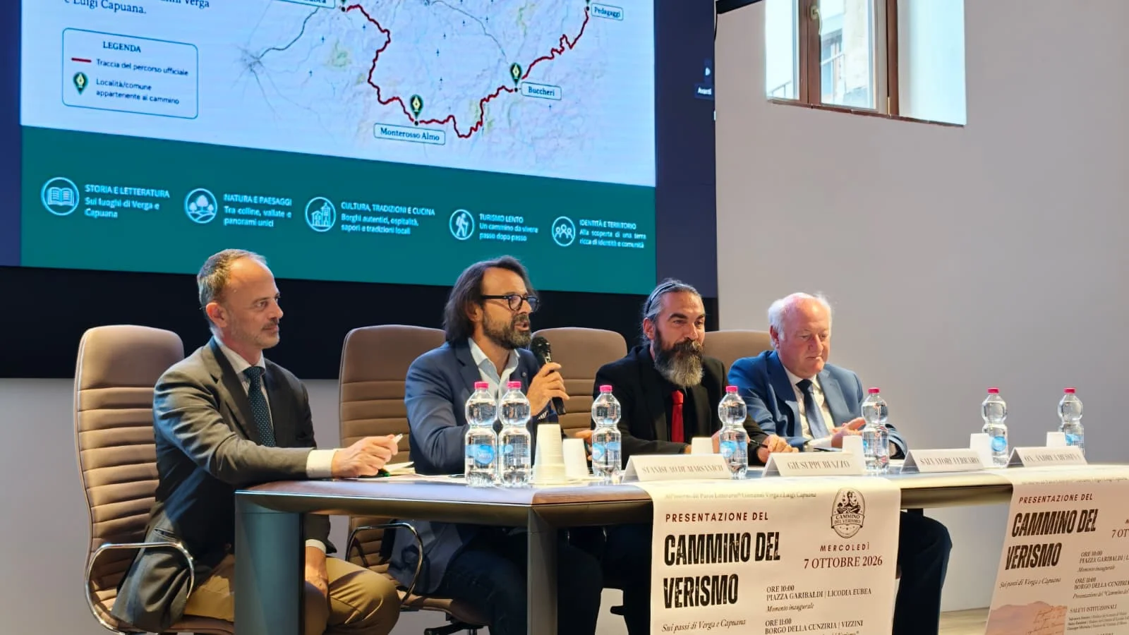 Cammino del Verismo inaugurato: 110 chilometri sulle tracce di Verga e Capuana tra sei Comuni
