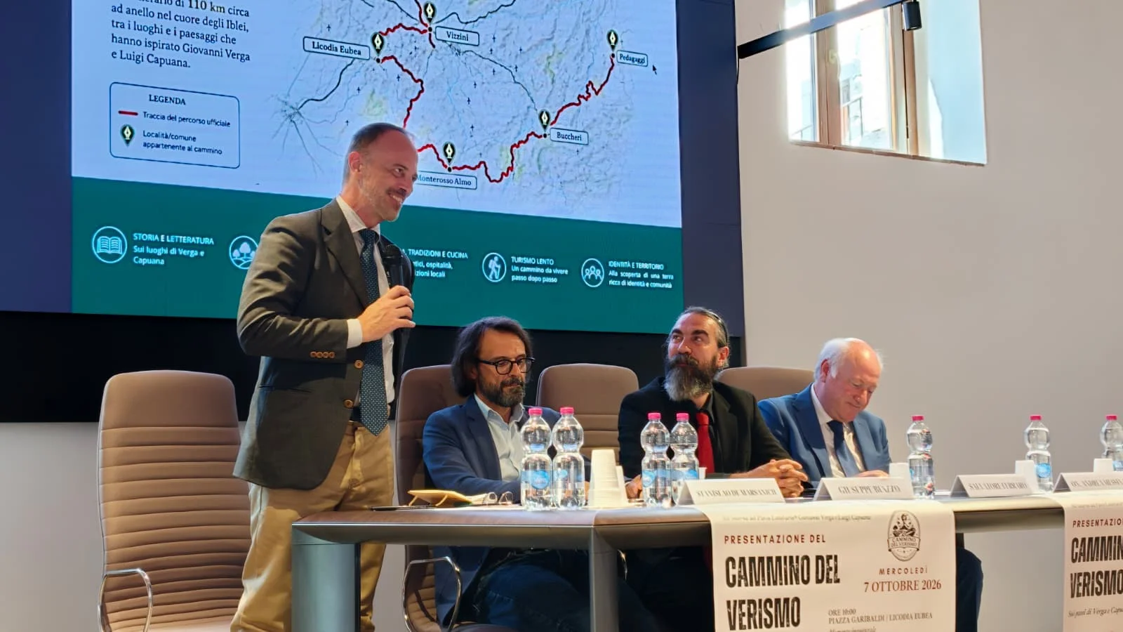 Cammino del Verismo inaugurato: 110 chilometri sulle tracce di Verga e Capuana tra sei Comuni