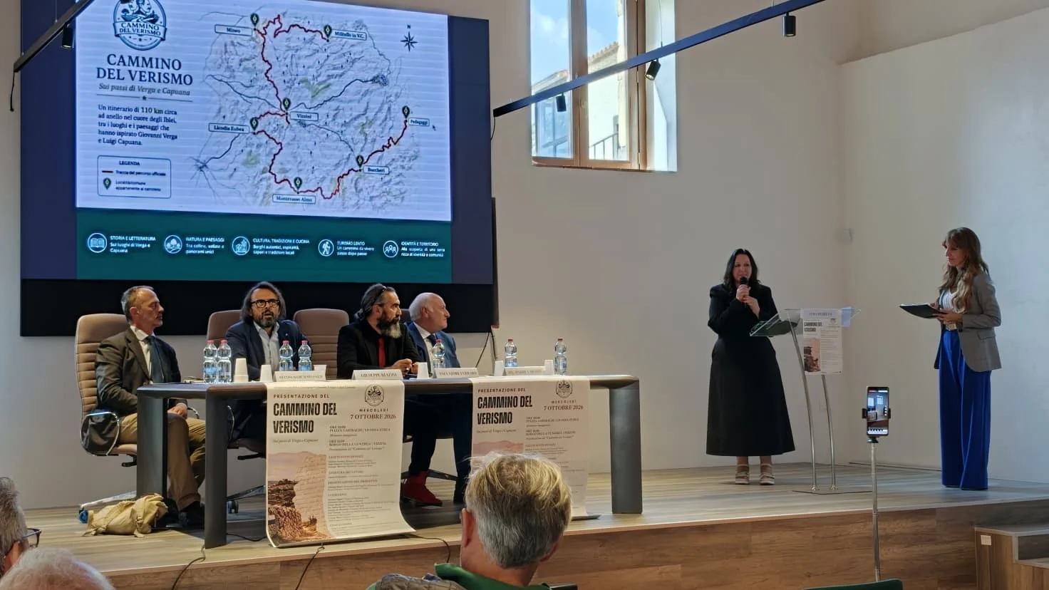 Cammino del Verismo inaugurato: 110 chilometri sulle tracce di Verga e Capuana tra sei Comuni