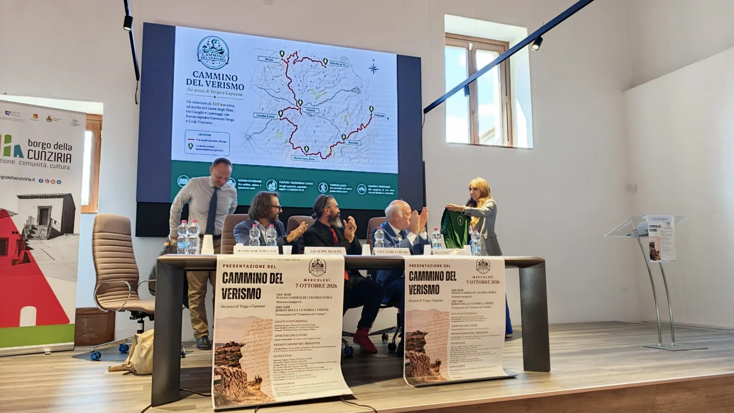 Cammino del Verismo inaugurato: 110 chilometri sulle tracce di Verga e Capuana tra sei Comuni