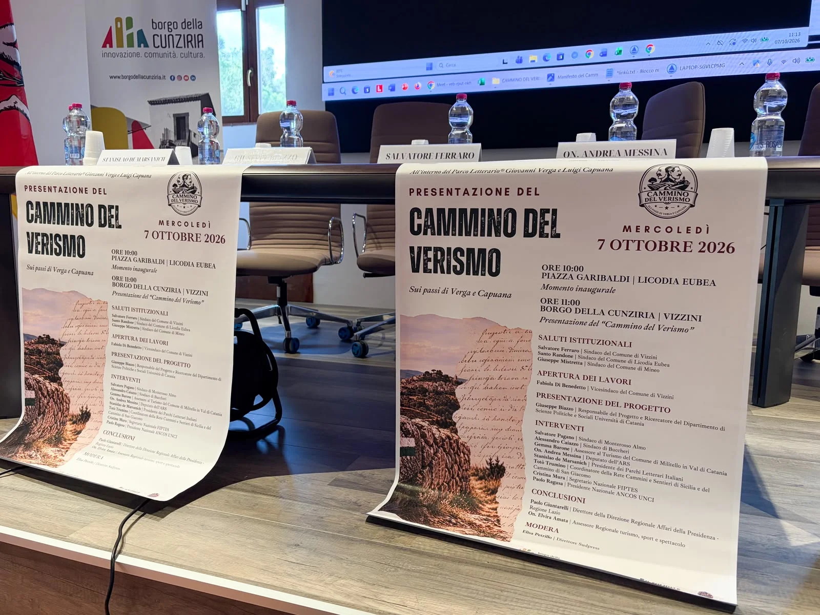 Cammino del Verismo inaugurato: 110 chilometri sulle tracce di Verga e Capuana tra sei Comuni