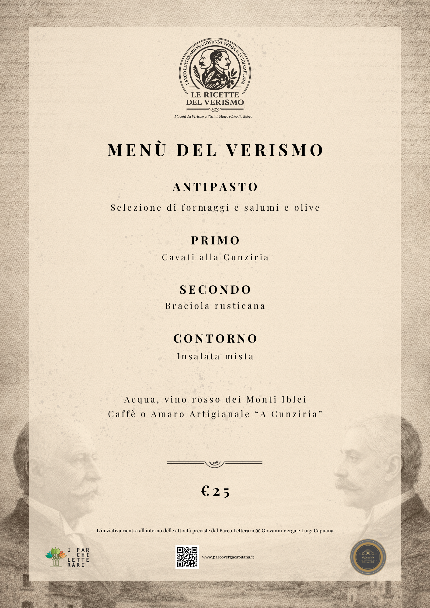 Menu Agriturismo A' Cunziria