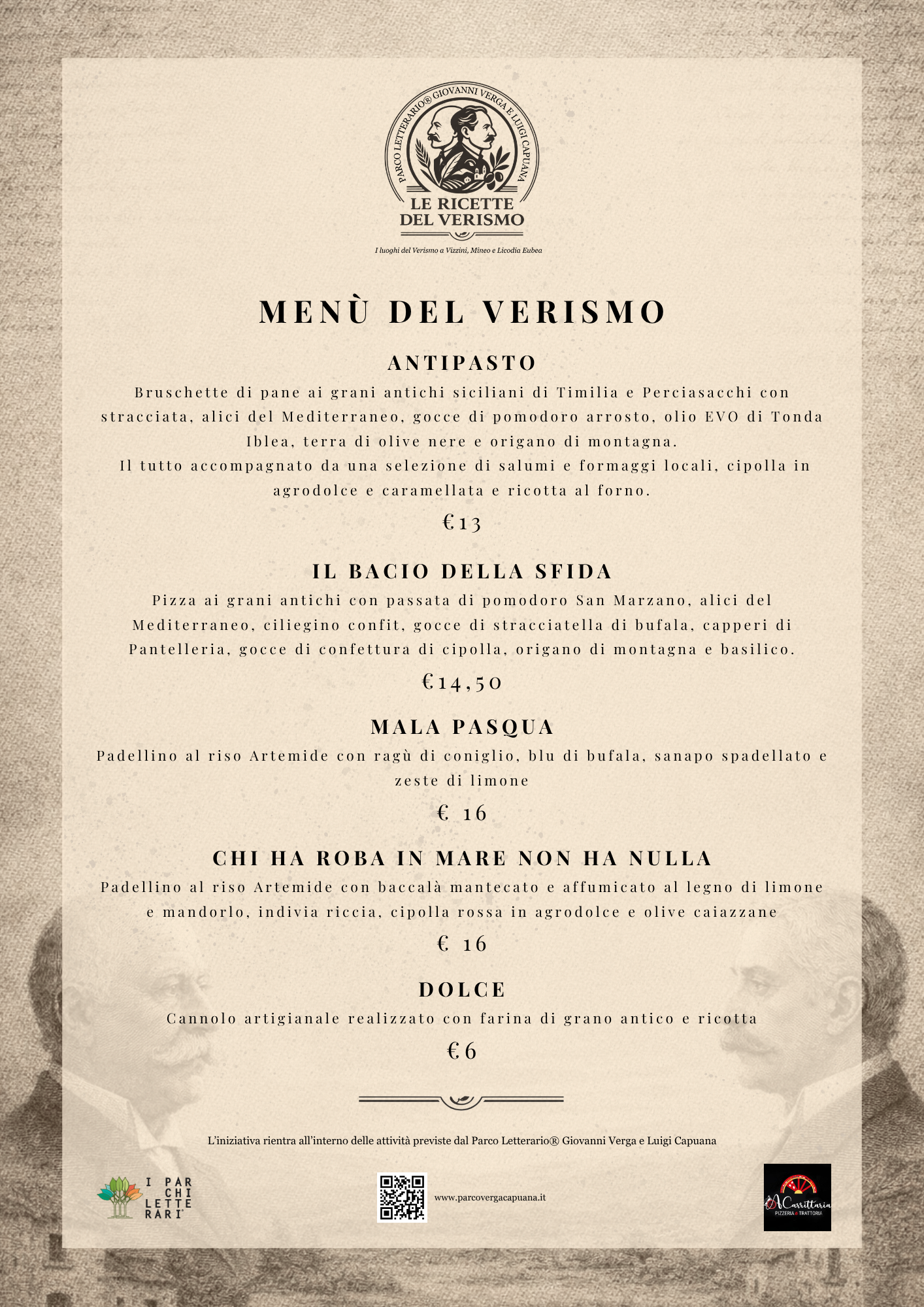 Menu A Carrittaria